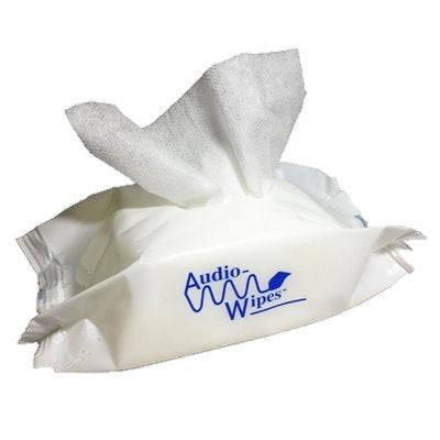 Audiologist's Choice Audiowipes Towelettes Portable Pouch with pack of two