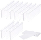 PATIKIL 50 Pcs Wire Shelf Label Holder, Plastic Storage Bins Clip Merchandise Sign Display Holder Label Holders for Market, Retail Shop, and Pantry(1.65x3.15 inch)
