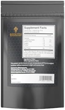 Bee and You - 100% Natural & Raw Bee Pollen Granules, Bee Pollen Supplement, Natural Superfood, Amino Acids, Antioxidants, Enzymes, Vitamin B, Paleo, Keto, Gluten Free, Adults | 5 Oz Pack of 2