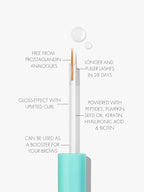 SWEED - Eyelash Growth Serum | Lengthens with Peptides, Biotin, Pumpkin Seed Oil + Keratin | Prostaglandin-Free | Vegan, Cruelty-Free, Clean Beauty (0.17 fl oz | 5 ml)
