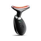 Neck Face Massager, Face Sculpting Tool, 3 Modes and Vibration for Facial Massager for Double - Chin Wrinkle,Daily Home Use Black