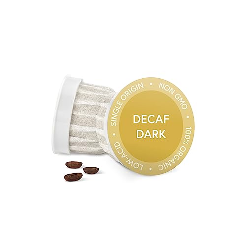 Fabula Coffee Pods Decaf Dark Roast - Low Acid - Single Origin - Mold Free - Non-GMO - Fair Trade - Kcup Compatible with Keurig & Keurig 2 Machines - 24 Count
