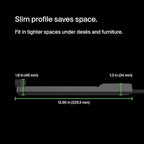Belkin 12-Outlet Surge Protector Power Strip w/ 12 AC Outlets & 8ft Flat Plug, UL-listed Heavy-Duty Extension Cord for Home, Office, Travel, Computer, Laptop, Charger - 3,940 Joules of Protection
