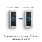Ring Wired Doorbell Pro (newest model) – Best-in-class with cutting-edge features (existing doorbell wiring required) | 2-Pack
