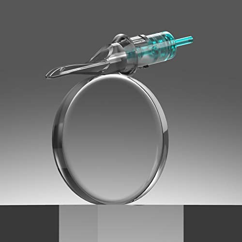 STIGMA Aquamarine Knight Tattoo Cartridges #12(5RL) 20Pcs Standard Disposable Tattoo Needle Cartridges with Membrane Round Liner EN02B-20-1205RL