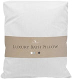 Luxury Bath Pillow for Tub - Thick and Comfortable Bathtub Pillow Support for Head and Neck and Back - Washable Quick-Drying Bath Pillows - Bath Cushion for Home Spa - Fits Any Bathtub - White