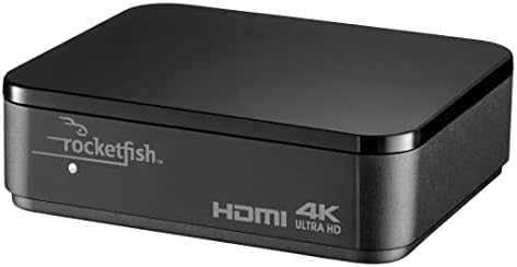 Rocketfish 2-Output HDMI Splitter with 4K at 60Hz and HDR Pass-Through - Dual HDMI Splitter with Easy Setup - HDMI Splitter Output Supports 2 HDMI Displays - Splitter with 4k & HDR Compatibility