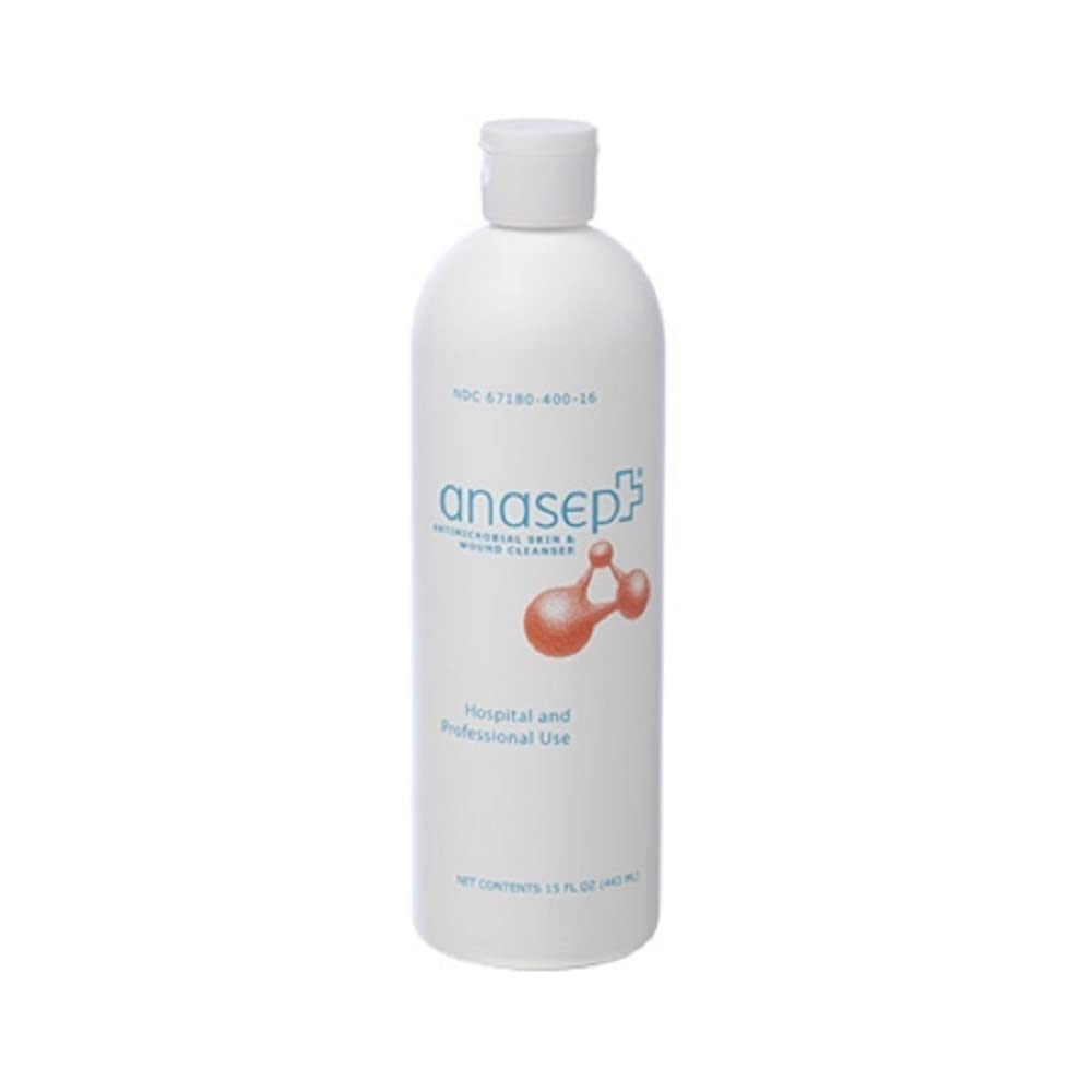 Anasept Antimicrobial Skin and Wound Cleanser, 15 oz Bottle with Dispensing Cap