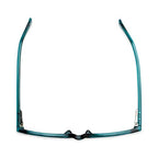Foster Grant Sofia Vergara x Women's Alicia Reading Glasses Rectangular, Crystal Teal, 50 mm + 2.5