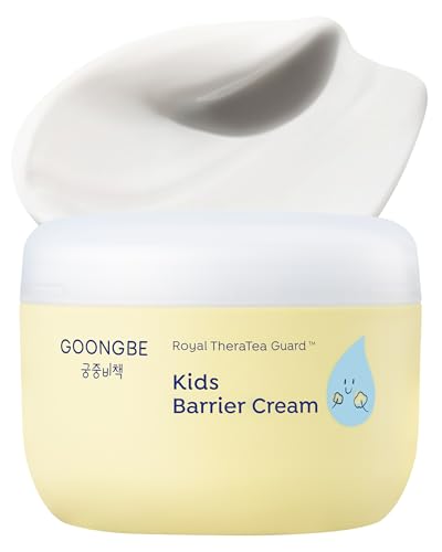 Kids' Barrier Cream - Korean Kids Daily Intensive Moisturizing Cream for Face and Body - Improves Skin Barrier & Soothing Rough Skin with Cica and Panthenol - Allergen Free Scent, 6.09 oz.
