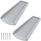 Splash Blocks for Gutters Downspouts, 24" Downspout Extensions for Rain Water Drainage, Thickened Gutter Splash Guard with Fixing Piles(2 Pack, Gray)