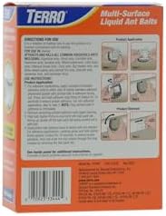 TERRO T334SR Indoor Multi-Surface Liquid Ant Bait and Ant Killer - 8 Discreet Bait Stations - Kills Common Household Ants
