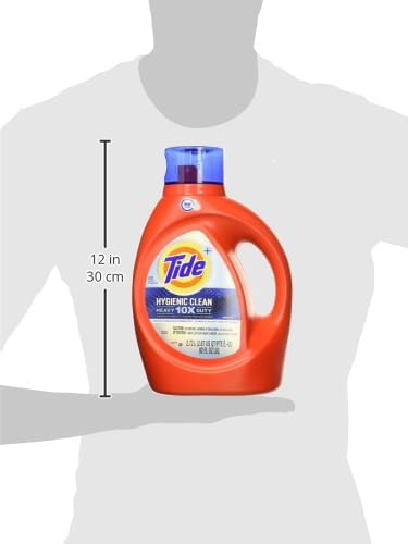 Tide hygienic clean heavy 10x duty liquid laundry detergent, original, 92 oz bottle