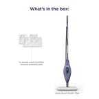 Shark Steam Pocket Mop with 2 Washable Double-sided Pads, Steam Sanitization, Swivel Steering, Lightweight, Steam Cleaner for Sealed Hard Floors, Hardwood, Marble, Tile, Purple, S3501