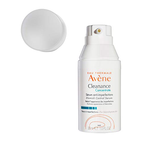 Avène Cleanance Concentrate Blemish Control Serum, clarifying water-gel, fragrance and silicone free, For acne-prone skin, airless pump, 1 fl. oz.