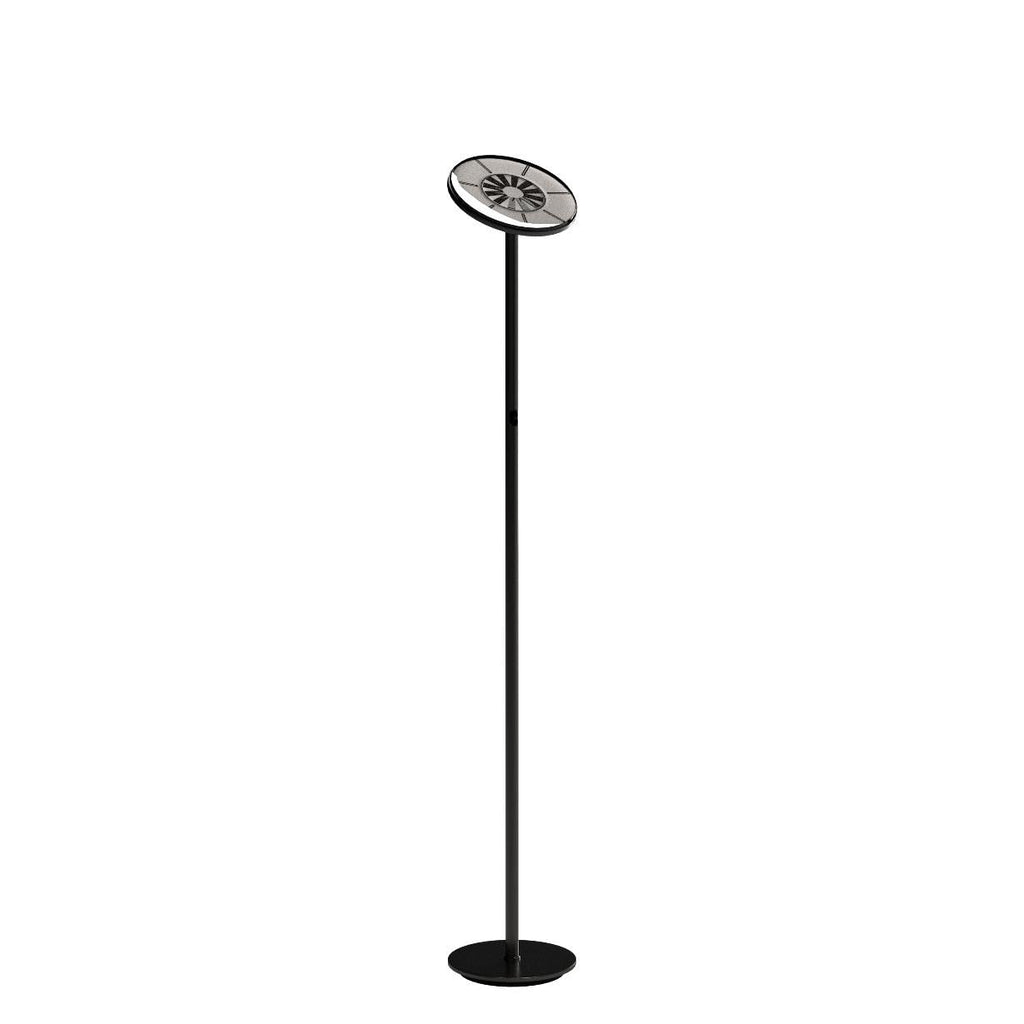 Brightech Sky LED Floor lamp, Torchiere Super Bright Floor Lamp for Living Room Decor & Office - Dimmable, Tall Standing Lamp with Warm Light for Bedroom & Reading - Brushed Nickel