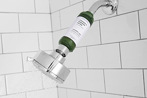 VOESH Vitamin C Shower Filter, Shower Aromatherapy, Water Purifier, Water Softener, Vegan Probiotics, Spa Shower Head, Water Filter, Shower Self-Care