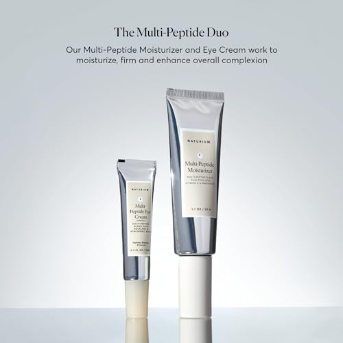 Naturium Multi-Peptide Moisturizer Jumbo, Hydrating & Smoothing Skin Care, Moisturizes with Ethylated Vitamin C & Panthenol, 3.4 oz
