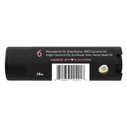 Natural Lip Butter Lip Balm - Original - Pure Enough to Eat - Made With Just 6 Vegan Ingredients - 100% Natural & Organic Moisturizing Lip Care for All Day Hydration (4-Pack)
