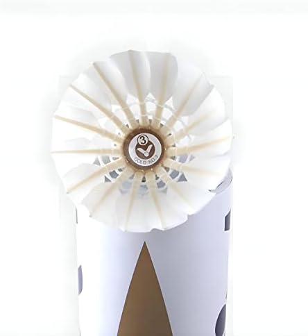 Victor Badminton Shuttlecocks Feather 12-Pack, Shuttlecock Birdies Durable Sports Training Badminton Balls for Indoor Outdoor, Gold No.3