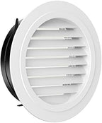 Hon&Guan 8'' Soffit Exhaust Vent, 8 Inch Round Wall Vent Cover for Bathroom Office Home (ø200mm)