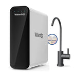 Waterdrop TSU 0.01μm Ultra-Filtration Under Sink Water Filter System, 3-Stage High Capacity, USA Tech, Smart Panel, No Waste Water, 2 Years Lifetime, Matte Black Faucet, Does not Lower TDS