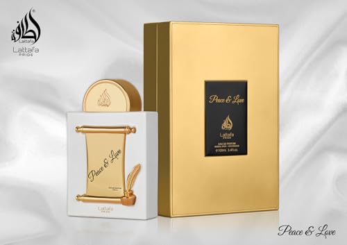 Lattafa Pride Peace & Love for Unisex Eau de Parfum Spray, 3.4 Ounce / 100 ml