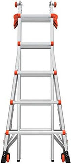 Little Giant Ladders, Velocity with Ratchet Levelers, M22, 22 Ft, Multi-Position Ladder, Aluminum, Type 1A, 300 lbs Weight Rating, (15422-801)