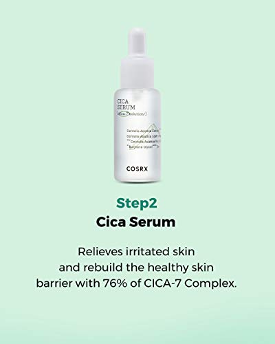 COSRX CICA Relief Kit | Toner, Serum, Cream with Centella Asiatica | Sensitive Skin, Soothing, Moisturizing | Travel Size Set, Gift Set, Korean Skin Care, Not Tested on Animals, Paraben Free