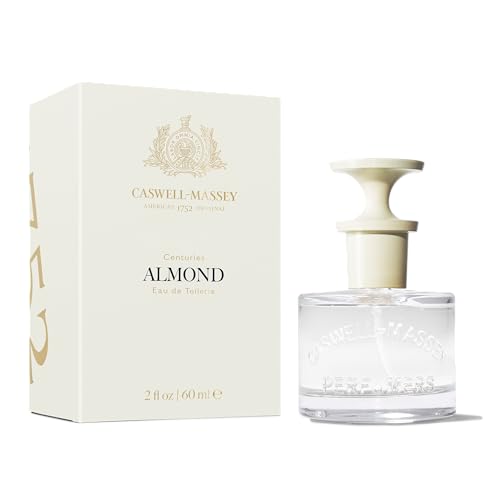 Caswell-Massey Almond Eau de Toilette, Cherry, Almond Flower, Sandalwood Fragrance, Perfume for Women, 2.0 Fl Oz