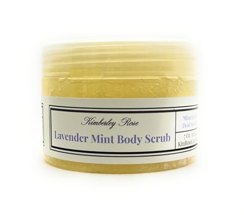 Exfoliating Sugar Scrubs for Body, Face and Feet, with Essential Oils and Vitamin E (Lavender Mint Dead Sea Salt Scrub) Mineral Rich Natural Scrubs, bikini area