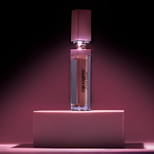 MCoBeauty LipLights Shine Gloss, Marshmallow, Soft Pink Shine for Irresistible Lips, Vegan, Cruelty Free Cosmetics