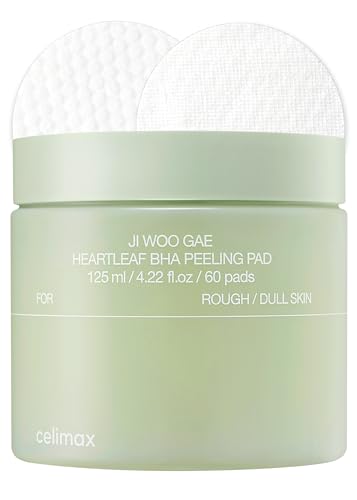 celimax Ji.Woo.Gae Pore+Dark Spot Brightening Pad (40 Pads) + Ji.Woo.Gae Heartleaf BHA Peeling Pad (60 pads) Bundle