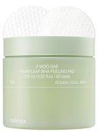 celimax Ji.Woo.Gae Pore+Dark Spot Brightening Pad (40 Pads) + Ji.Woo.Gae Heartleaf BHA Peeling Pad (60 pads) Bundle