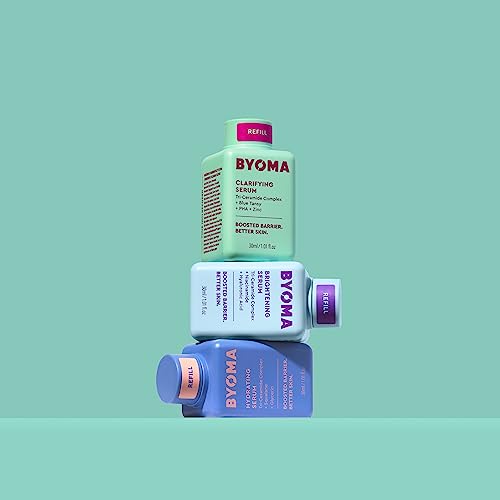 BYOMA Brightening Serum Refill - Barrier Repair Serum - Brightening & Hydrating Face Serum with Hyaluronic Acid, Niacinamide & Ceramides - Hyaluronic Acid Serum For Face - 1.01 fl. oz Refill