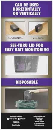 Tomcat Advanced Brand Rat & Mouse Bait with Disposable Station, Indoor and Outdoor Use, 1 Pre-Filled Ready-to-Use Station