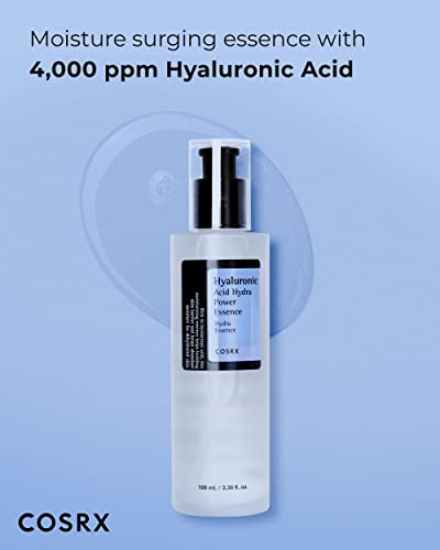 COSRX Hyaluronic Acid Toner, 3.38 fl.oz / 100ml, For Dry Skin, Lightweight Daily Essence, Day and Night, Korean Skin Care, Animal Testing Free, Paraben Free