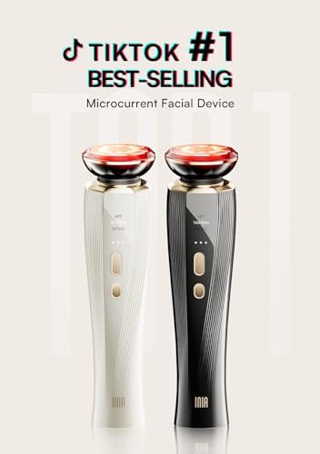 Microcurrent Facial Device, 3-in-1 Facial Massager Red Light Therapy Beauty Device for Face and Neck Skin Rejuvenation Lifting, Tightening, Infusing, Effective Wrinkle and Puffiness Reduction