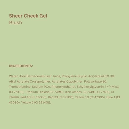 Pixi Beauty Sheer Cheek Gel - Rosy | Gel Blush For A Sheer Flush Of Colour | Oil-Free & Fragrance-Free Hydrating Liquid Blush | 0.45 Fl Oz
