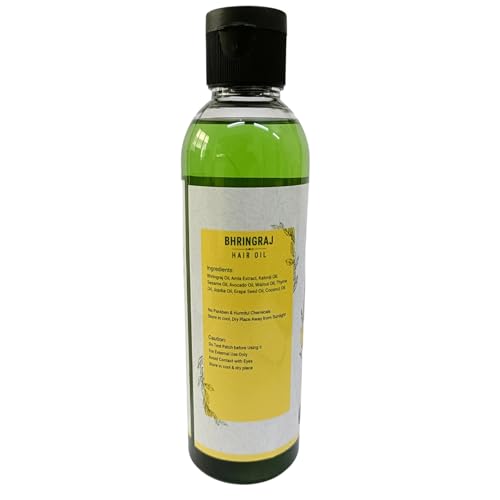 Hair Oil 6.76 fl oz., with Bhringraj, Amla Extract, Kalonji, Seasme, Avacado, Walnut, Thyme, Jajoba , Grape Seed & Coconut Oil 200 ml