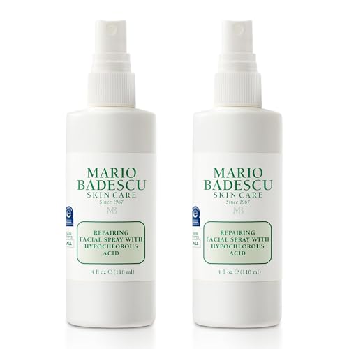 Mario Badescu Repairing HOCl Facial Spray with Hypochlorous Acid – Soothes & Calms Angry, Irritated Skin, Reduce Redness & Flare-Ups – pH Balancing, Non-Irritating Cleanser, Fragrance-Free