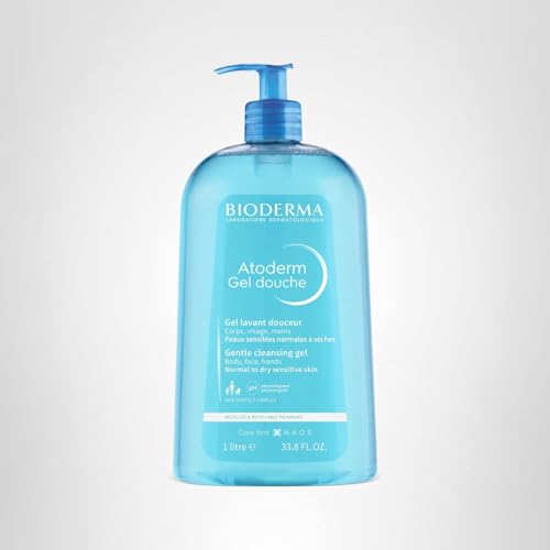 Bioderma - Atoderm Hydrating Shower Gel Body Wash - Moisturizing Face and Body Cleanser for Normal to Dehydrated Sensitive Skin