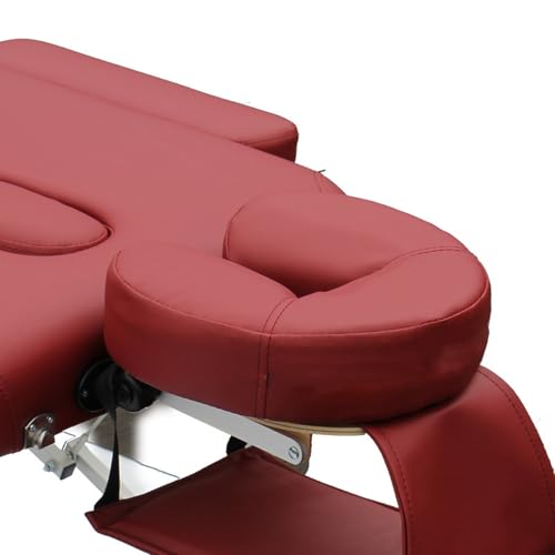 HOINCO Massage Face Cradle Cushion Universal Headrest Face Rest Neck Head Cushion for Massage Chairs Spa Bed(Wine Red)