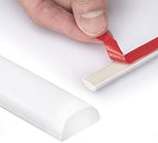 Art3dwallpanels 25 Ft Flexible Peel and Stick Trim Molding Decorative for Backsplash Tile Edge Border, Self-Adhesive Wall Trim Strips（White）