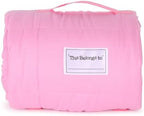 Jay Franco Toddler Nap Mat with Built-in Pillow and Blanket - Soft 46 x 20-inch Microfiber Kids Sleeping Bag for School or Sleepover, Pink - Minnie Mouse