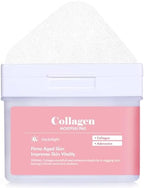DERMAL Collagen Moistfull Pad - Korean Toner Pad for Elasticity & Wrinkle Improvement with Peptides - Vegan Tencel Square Pads - High Capacity, 120 Sheets