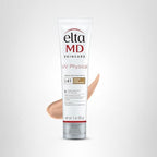 EltaMD UV Physical Tinted Mineral Sunscreen for Face SPF 41, 100% Mineral Actives Tinted Face Lotion, Water Resistant, Paraben-Free, Transparent Zinc Oxide Finish, Facial Travel Size Sunscreen 3 oz