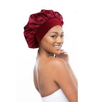 12 Pieces Silk Bonnet for Women Curly Hair Satin Bonnet Hair Wrap for Sleeping Cap with Tie Band (Multicoloured4)