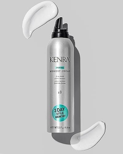 Kenra Nitro Memory Crème 18 | Firm Hold Crème Mousse | 3 Day Style Memory | 1st Nitrogen Crème Mousse | No Stick Application | All Hair Types