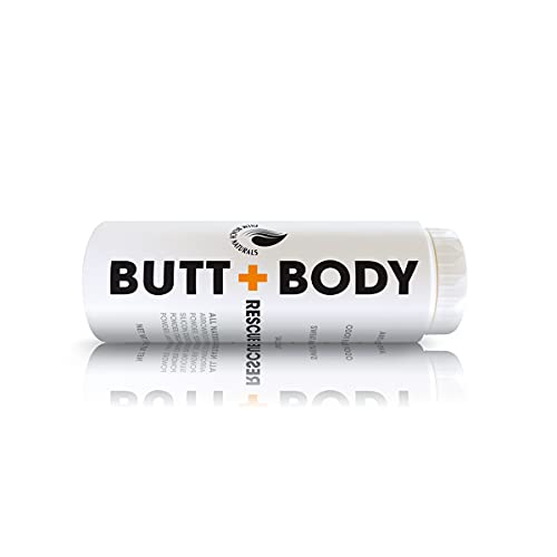 Butt & Body Rescue Powder - Whole Body Deodorant - Naturally Protects Skin & Eliminates Chafing, Rubbing, Sticking & Odors. No Talc. Made in USA - Absorbs Sweat & Keeps You Cooler. (4 Ounce - 1 Pack)